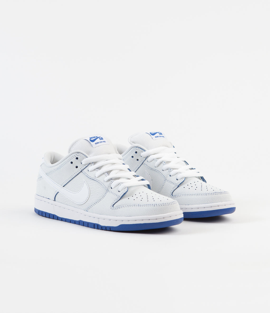 SB Dunk Low Premium White Game Royal