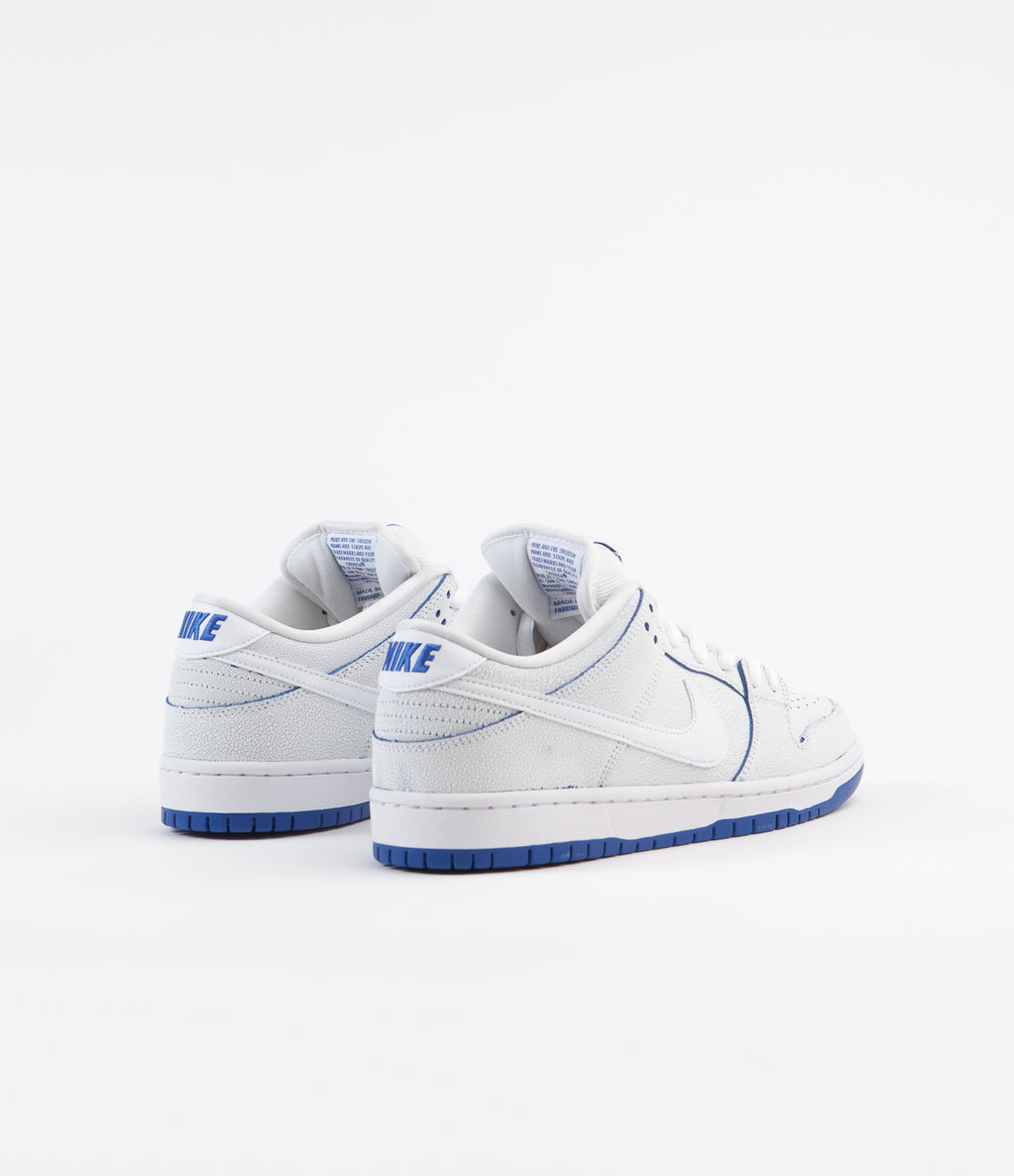 SB Dunk Low Premium White Game Royal
