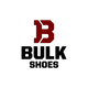 Logo of Bulk Shoes with a red 'B' on a white background