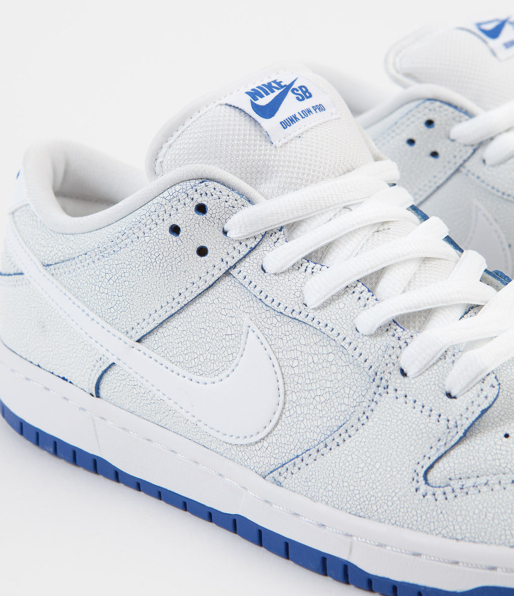 SB Dunk Low Premium White Game Royal